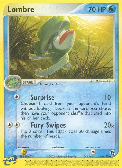 Lombre (46/100) [EX: Sandstorm] Pokémon