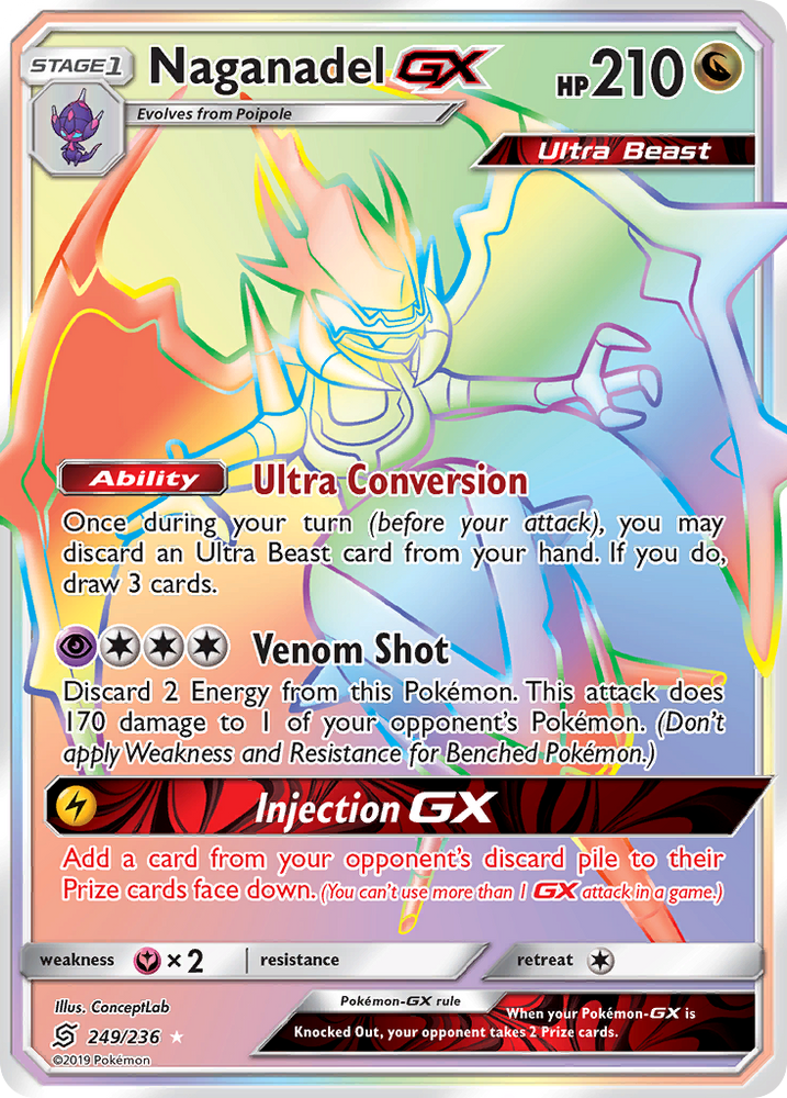 Naganadel GX (249/236) [Sun & Moon: Unified Minds] Pokémon