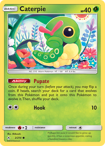 Caterpie (2/214) [Sun & Moon: Unbroken Bonds] Pokémon
