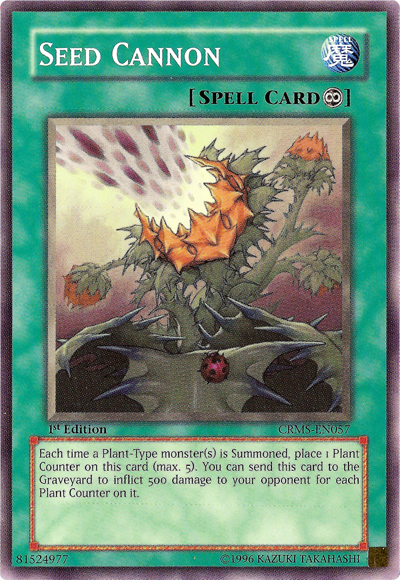 Seed Cannon [CRMS-EN057] Common Yu-Gi-Oh!