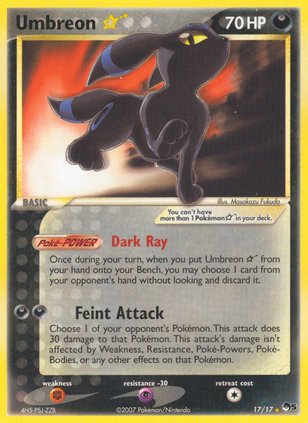 Umbreon Star (17/17) [POP Series 5] Pokémon