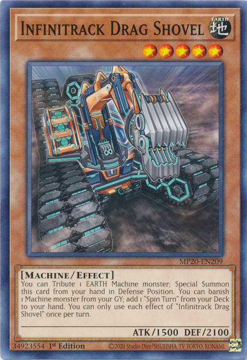 Infinitrack Drag Shovel [MP20-EN209] Common Yu-Gi-Oh!