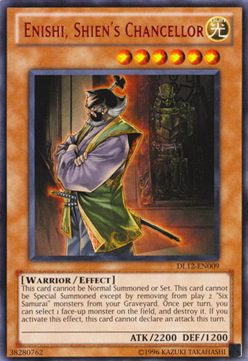 Enishi, Shien's Chancellor (Red) [DL12-EN009] Rare Yu-Gi-Oh!