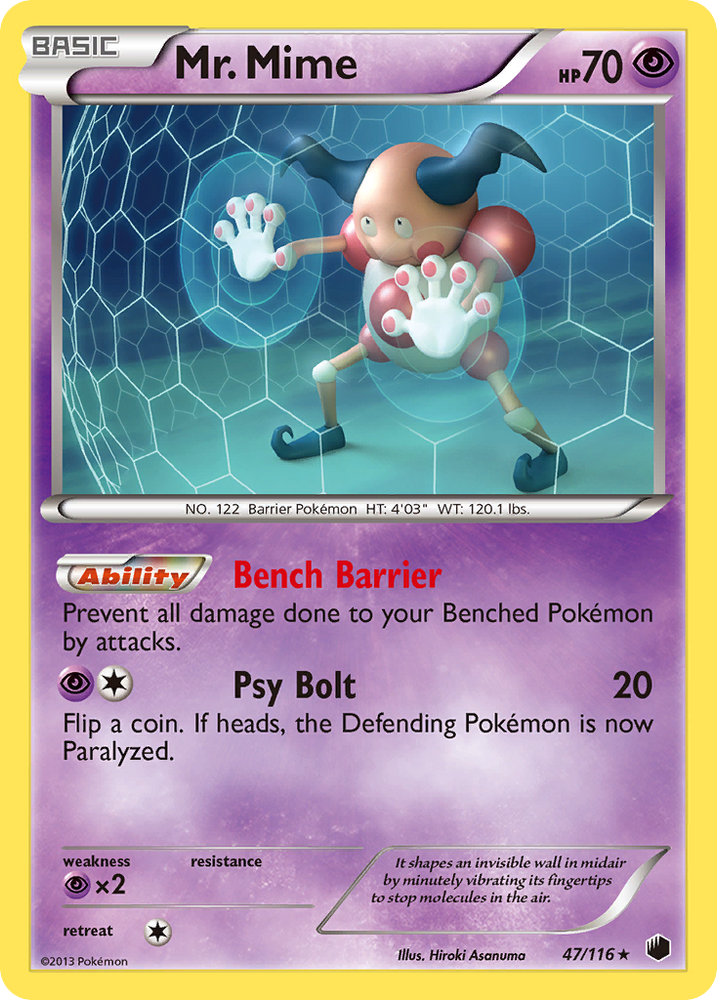 Mr. Mime (47/116) [Black & White: Plasma Freeze] Pokémon
