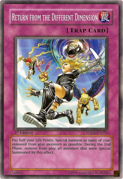 Return from the Different Dimension [SDDE-EN030] Common Yu-Gi-Oh!