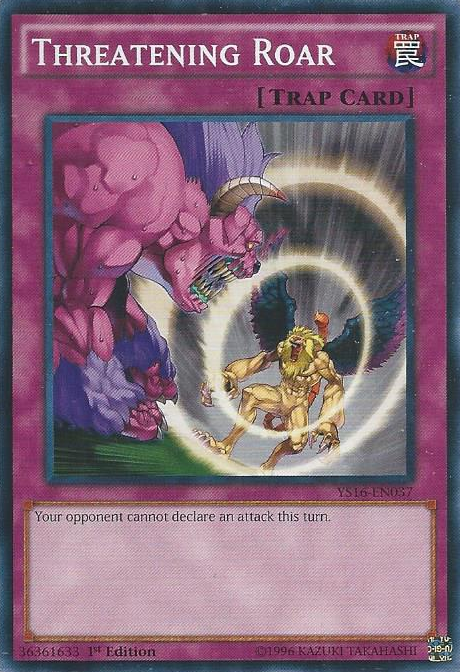 Threatening Roar [YS16-EN037] Common Yu-Gi-Oh!