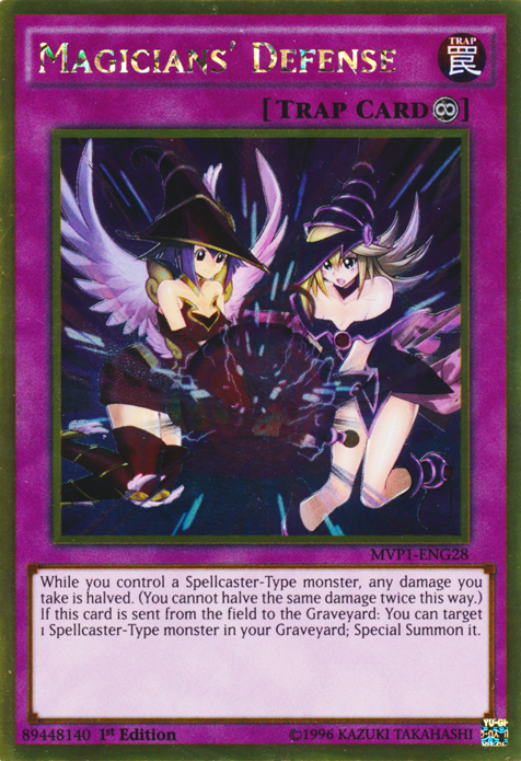 Magicians' Defense [MVP1-ENG28] Gold Rare Yu-Gi-Oh!
