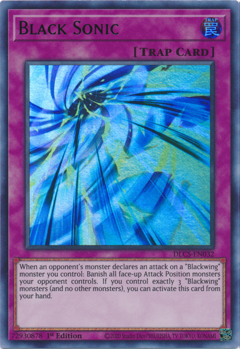 Black Sonic (Green) [DLCS-EN032] Ultra Rare Yu-Gi-Oh!
