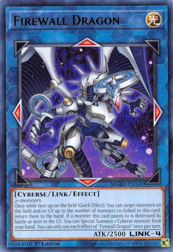 Firewall Dragon (Alternate Art - Purple) [MGED-EN141] Rare Yu-Gi-Oh!