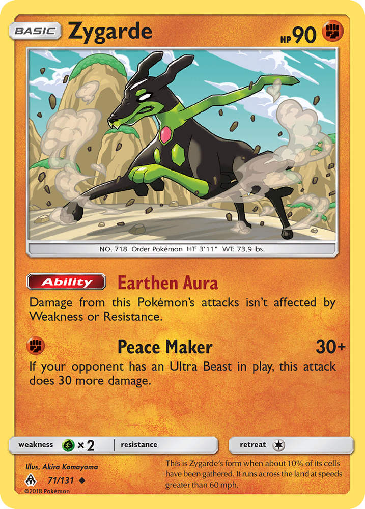 Zygarde (71/131) [Sun & Moon: Forbidden Light] Pokémon