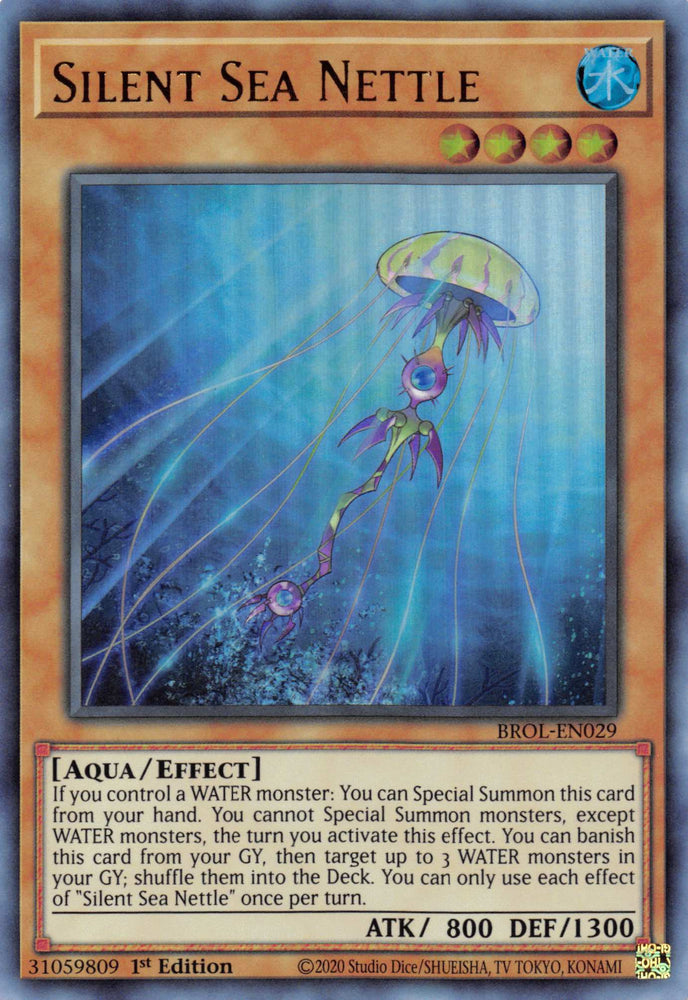 Silent Sea Nettle [BROL-EN029] Ultra Rare Yu-Gi-Oh!