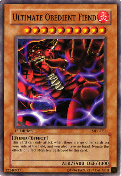 Ultimate Obedient Fiend [MFC-082] Common Yu-Gi-Oh!
