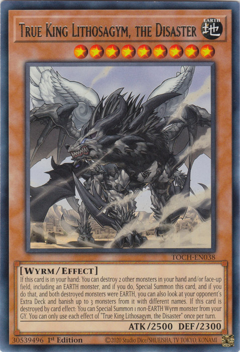 True King Lithosagym, the Disaster [TOCH-EN038] Rare Yu-Gi-Oh!