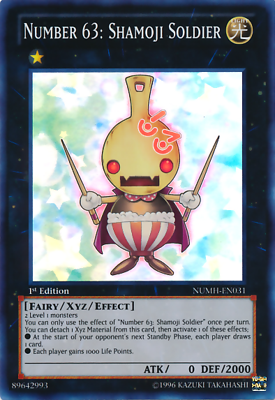 Number 63: Shamoji Soldier [NUMH-EN031] Super Rare Yu-Gi-Oh!