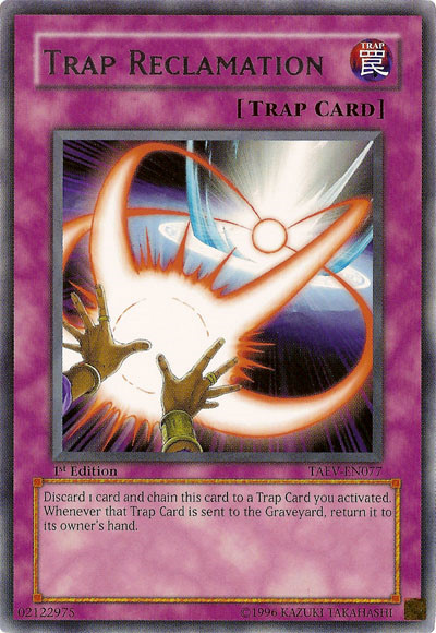 Trap Reclamation [TAEV-EN077] Rare Yu-Gi-Oh!