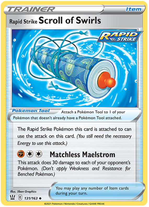 Rapid Strike Scroll of Swirls (131/163) [Sword & Shield: Battle Styles] Pokémon