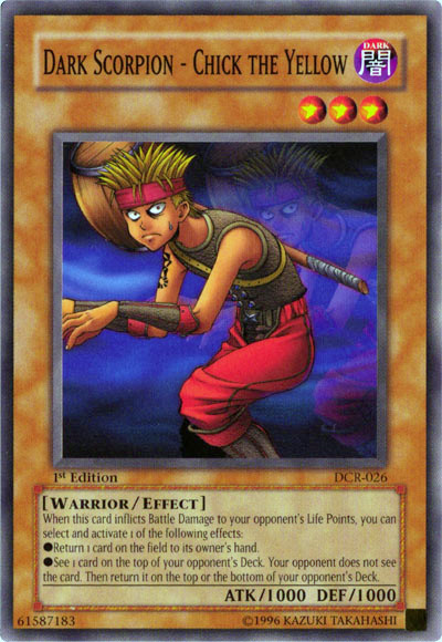 Dark Scorpion - Chick the Yellow [DCR-026] Common Yu-Gi-Oh!