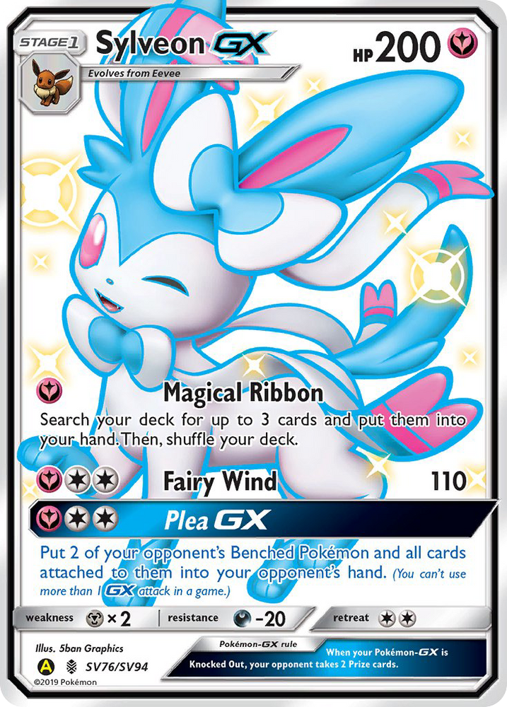 Sylveon GX (SV76/SV94) [Sun & Moon: Hidden Fates - Shiny Vault] Pokémon