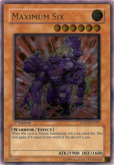 Maximum Six [LODT-EN097] Ultimate Rare Yu-Gi-Oh!