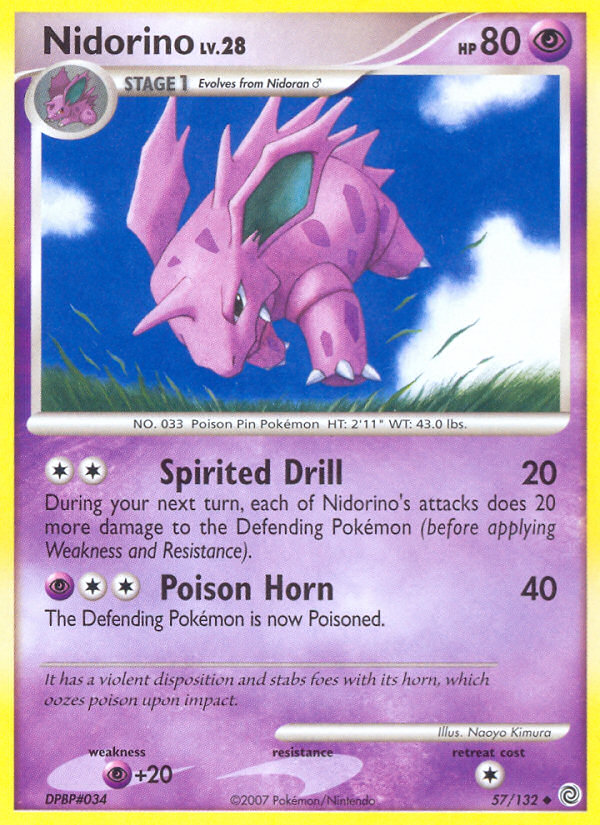 Nidorino (57/132) [Diamond & Pearl: Secret Wonders] Pokémon
