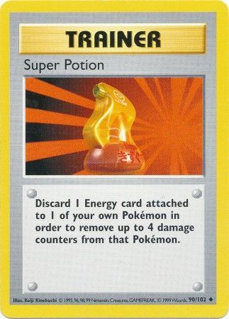 Super Potion (90/102) [Base Set Shadowless Unlimited] Pokémon