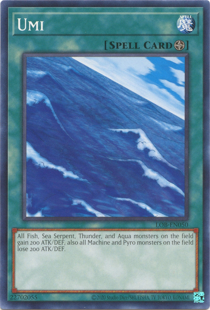 Umi (25th Anniversary) [LOB-EN050] Common Yu-Gi-Oh!