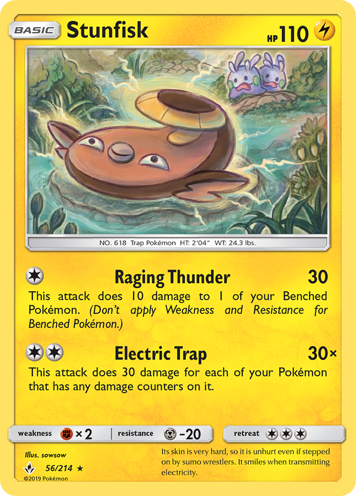 Stunfisk (56/214) [Sun & Moon: Unbroken Bonds] Pokémon