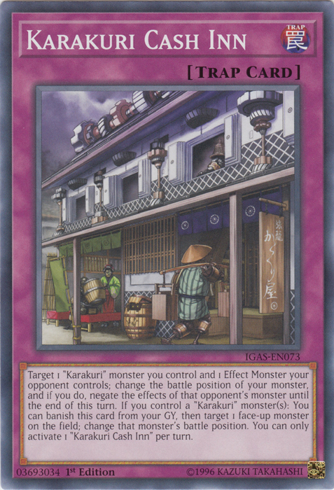 Karakuri Cash Inn [IGAS-EN073] Common Yu-Gi-Oh!