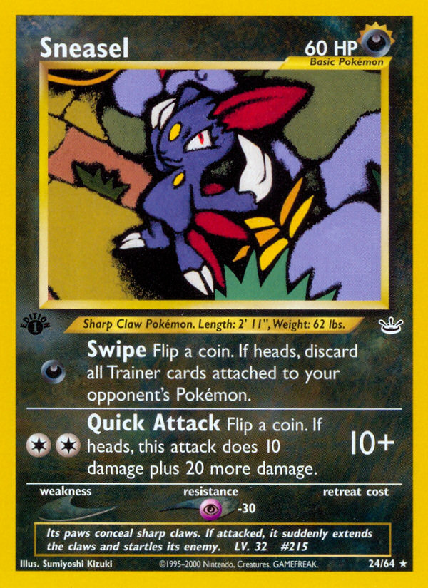 Sneasel (24/64) [Neo Revelation 1st Edition] Pokémon