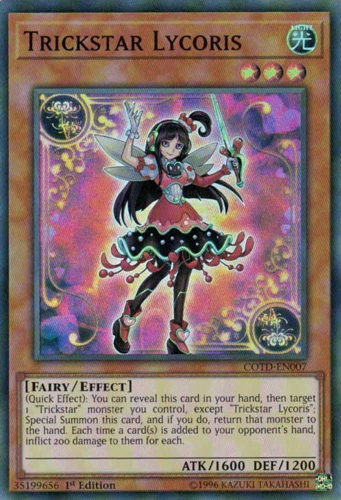 Trickstar Lycoris [COTD-EN007] Super Rare Yu-Gi-Oh!