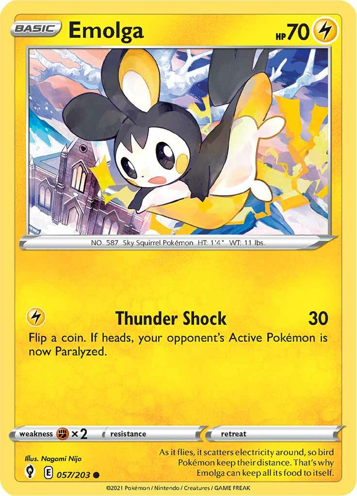 Emolga (057/203) [Sword & Shield: Evolving Skies] Pokémon