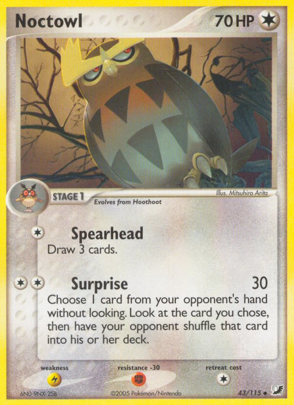 Noctowl (43/115) [EX: Unseen Forces] Pokémon
