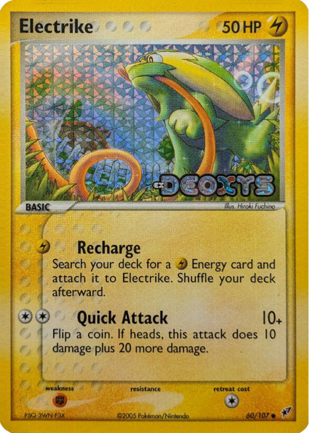 Electrike (60/107) (Stamped) [EX: Deoxys] Pokémon