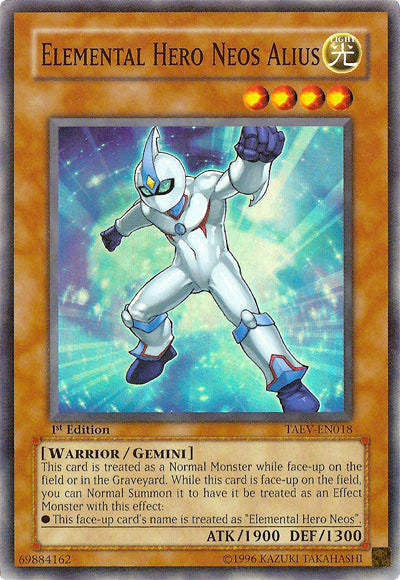 Elemental Hero Neos Alius [TAEV-EN018] Super Rare Yu-Gi-Oh!