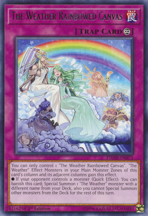 The Weather Rainbowed Canvas [DANE-EN073] Rare Yu-Gi-Oh!