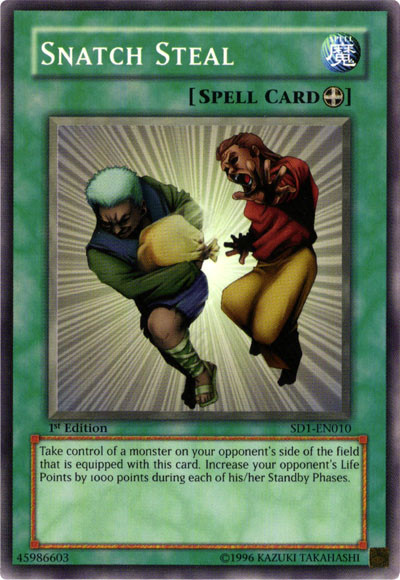 Snatch Steal [SD1-EN010] Common Yu-Gi-Oh!