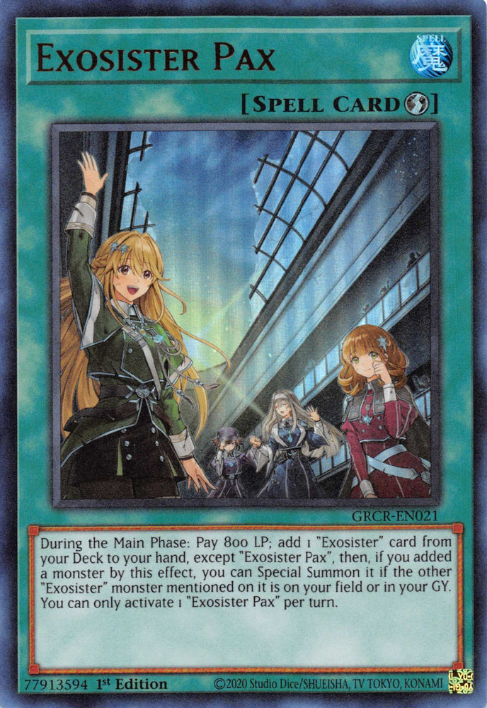 Exosister Pax [GRCR-EN021] Ultra Rare Yu-Gi-Oh!