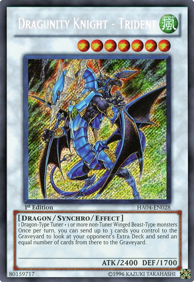 Dragunity Knight - Trident [HA04-EN028] Secret Rare Yu-Gi-Oh!