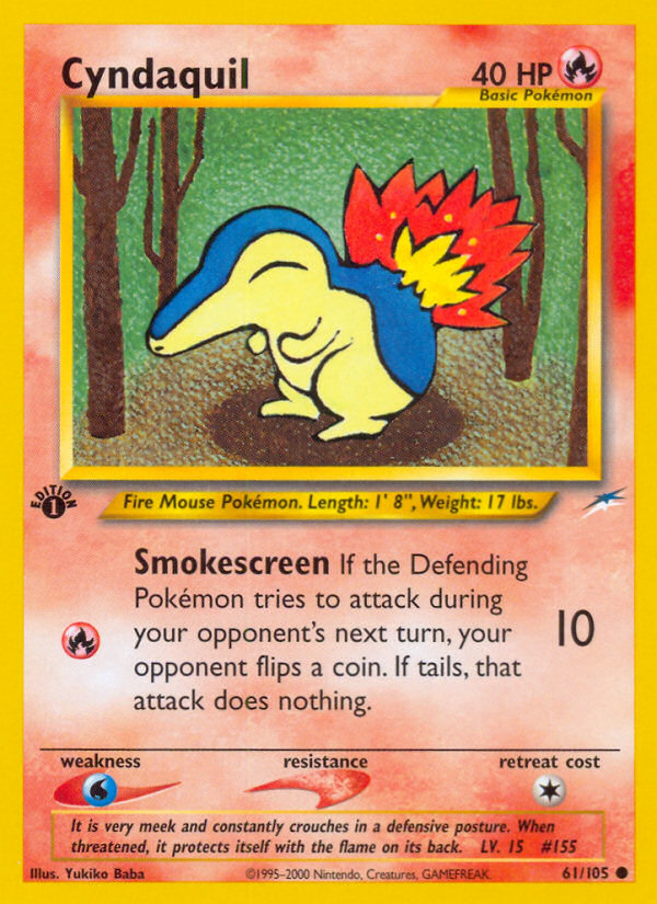 Cyndaquil (61/105) [Neo Destiny 1st Edition] Pokémon