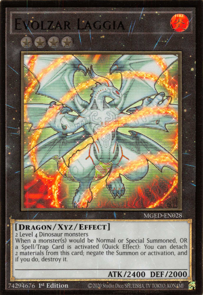 Evolzar Laggia [MGED-EN028] Gold Rare Yu-Gi-Oh!