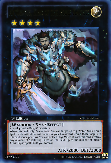 Artorigus, King of the Noble Knights [CBLZ-EN086] Ultra Rare Yu-Gi-Oh!