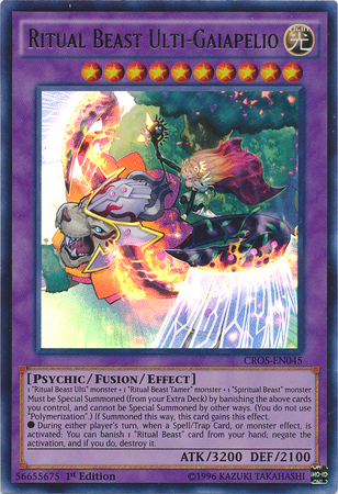Ritual Beast Ulti-Gaiapelio [CROS-EN045] Ultra Rare Yu-Gi-Oh!