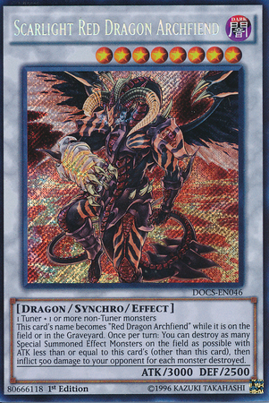 Scarlight Red Dragon Archfiend [DOCS-EN046] Secret Rare Yu-Gi-Oh!