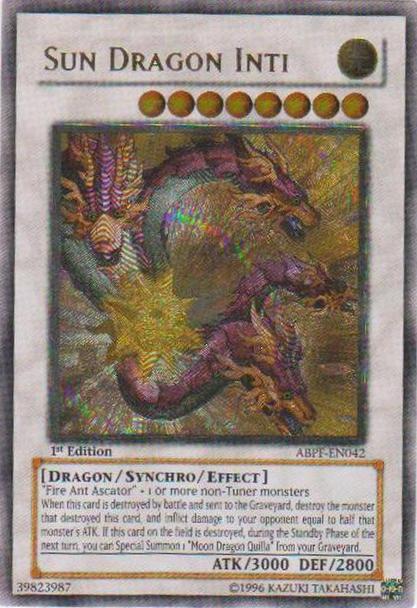Sun Dragon Inti [ABPF-EN042] Ultimate Rare Yu-Gi-Oh!