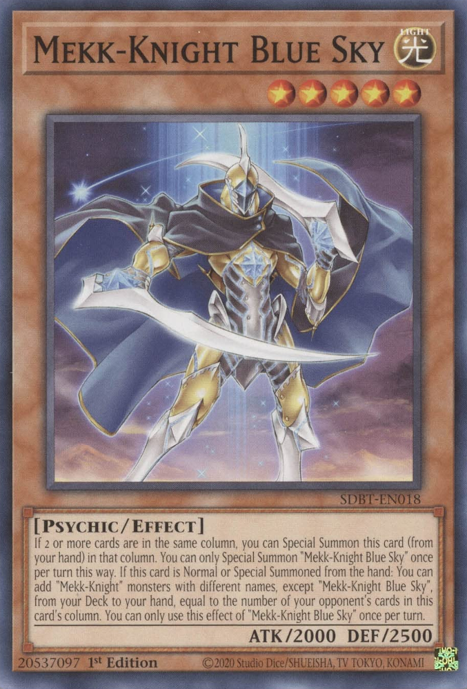 Mekk-Knight Blue Sky [SDBT-EN018] Common Yu-Gi-Oh!