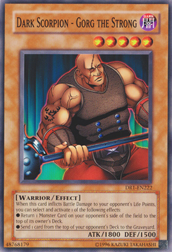 Dark Scorpion - Gorg the Strong [DR1-EN222] Common Yu-Gi-Oh!