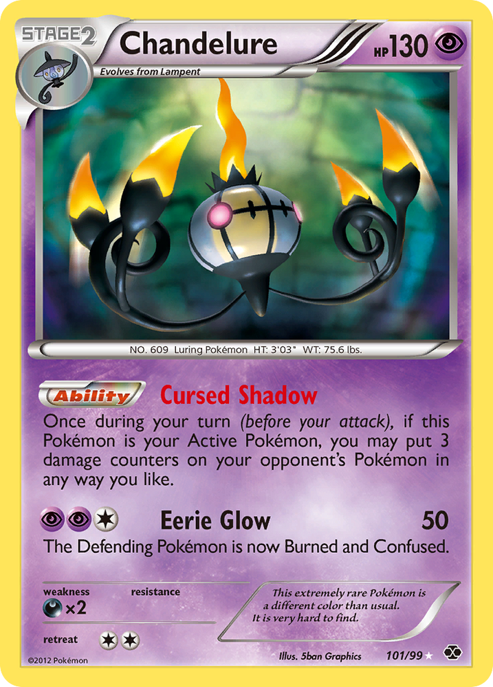 Chandelure (101/99) [Black & White: Next Destinies] Pokémon