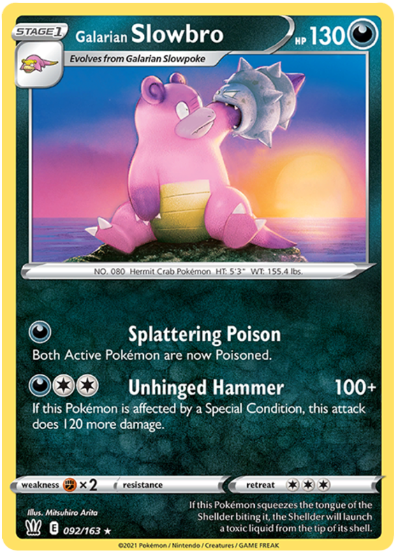 Galarian Slowbro (092/163) [Sword & Shield: Battle Styles] Pokémon