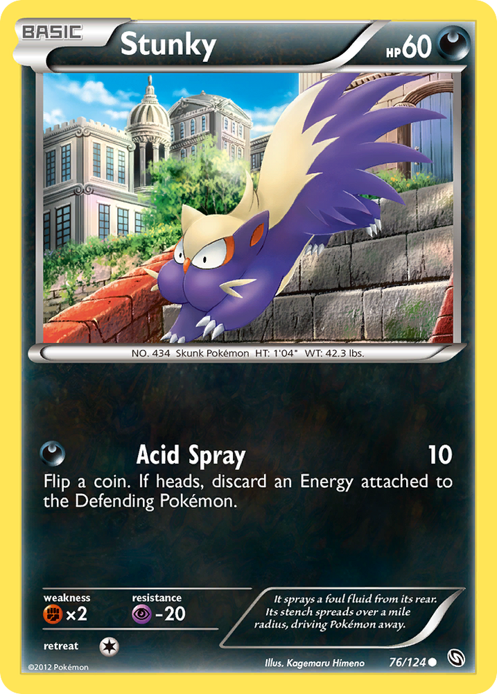 Stunky (76/124) [Black & White: Dragons Exalted] Pokémon