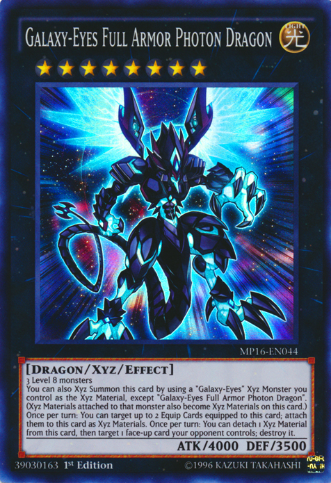 Galaxy-Eyes Full Armor Photon Dragon [MP16-EN044] Super Rare Yu-Gi-Oh!